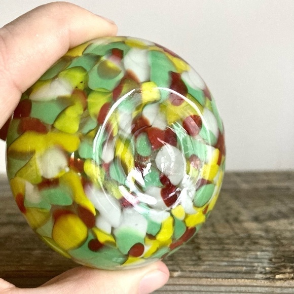 Hand blown art glass bud vase diffuser incense burner pear shape - Picture 4 of 5